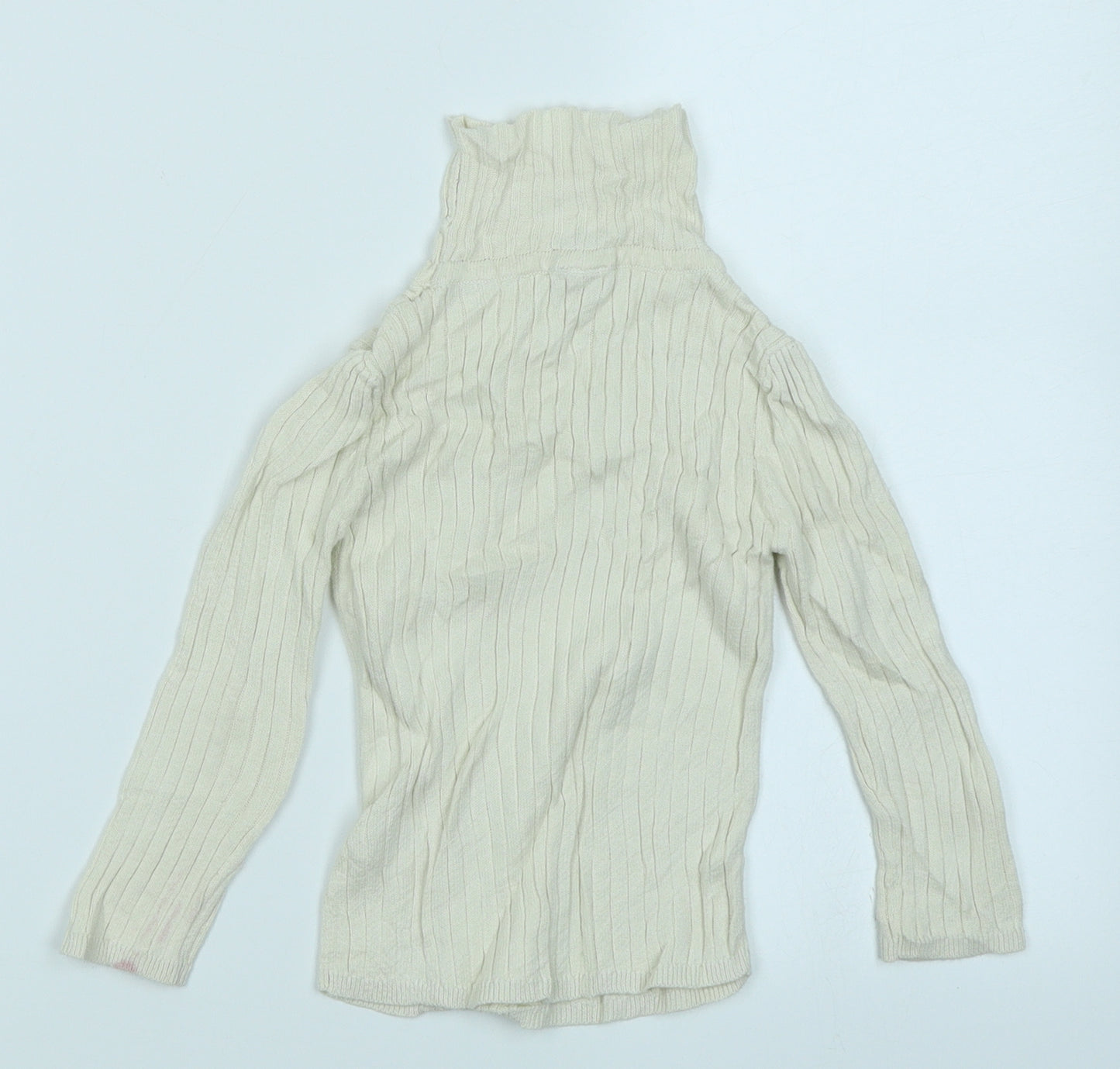 TU Girls White  Knit Pullover Jumper Size 2-3 Years