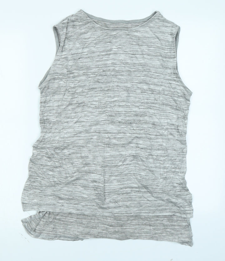 Boohoo Womens Grey Basic Tank Size 12