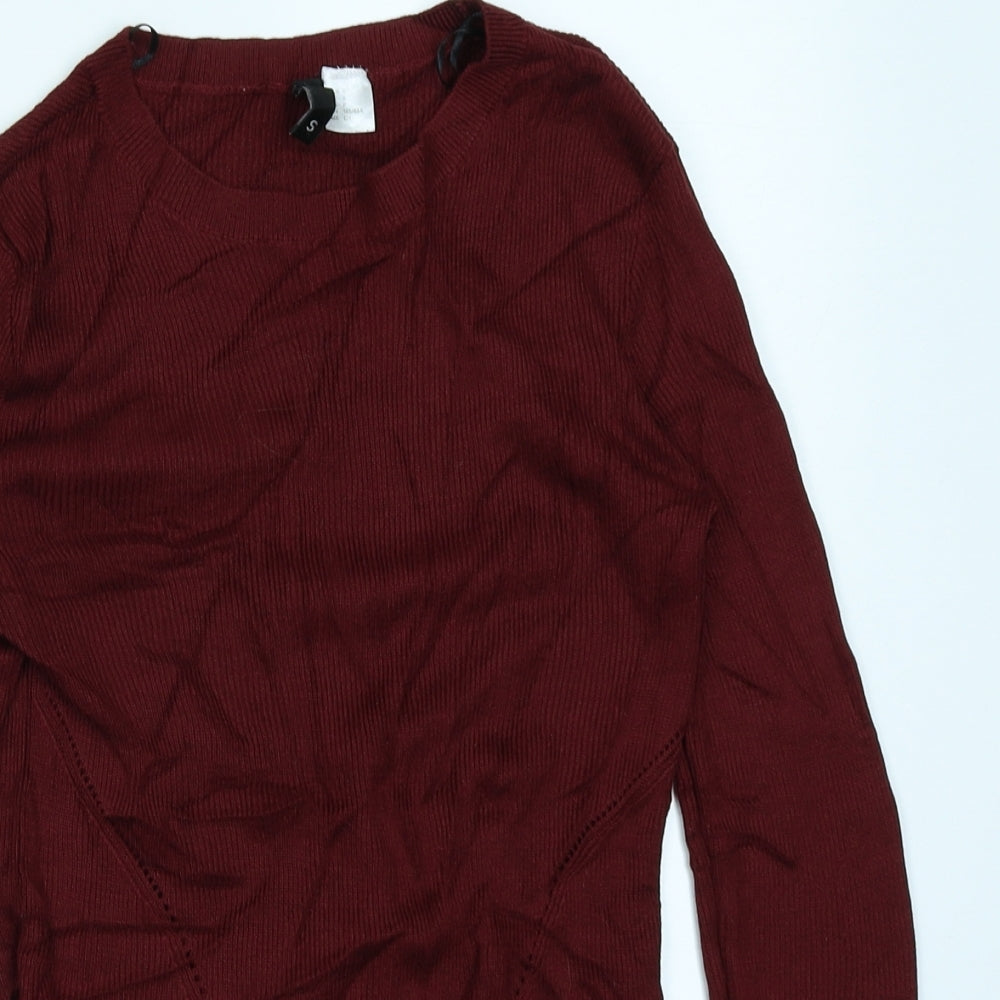 Divided Womens Red   Basic T-Shirt Size S
