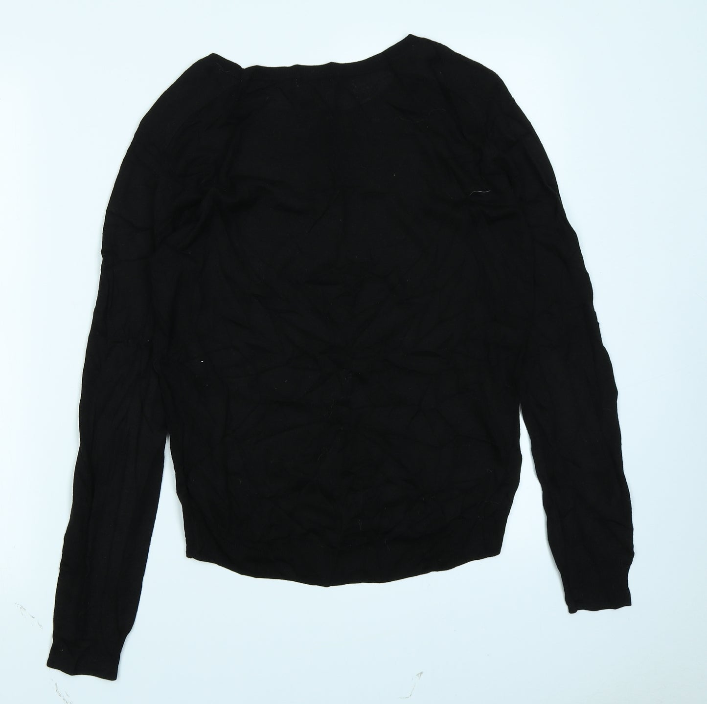 H&M Womens Black  Knit Pullover Jumper Size S