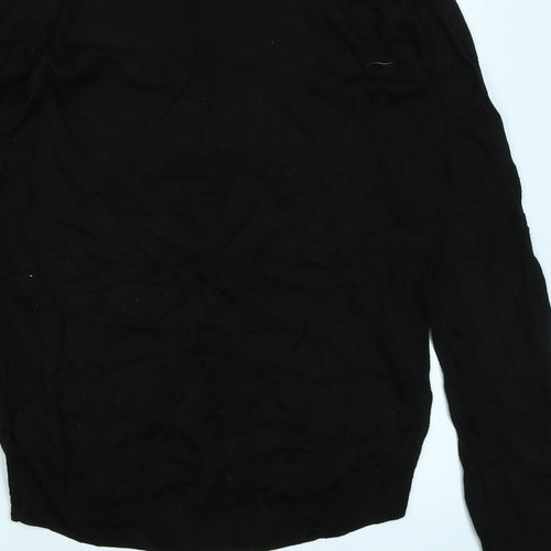H&M Womens Black  Knit Pullover Jumper Size S
