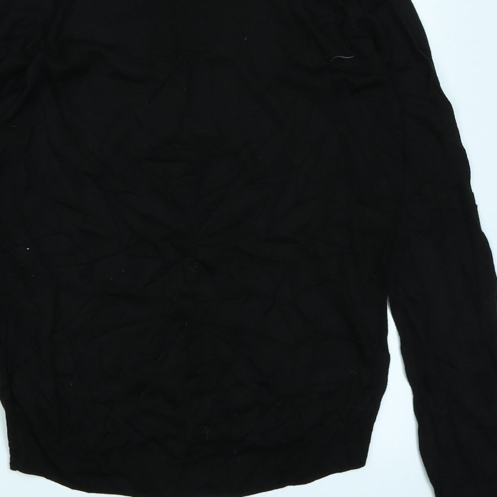 H&M Womens Black  Knit Pullover Jumper Size S
