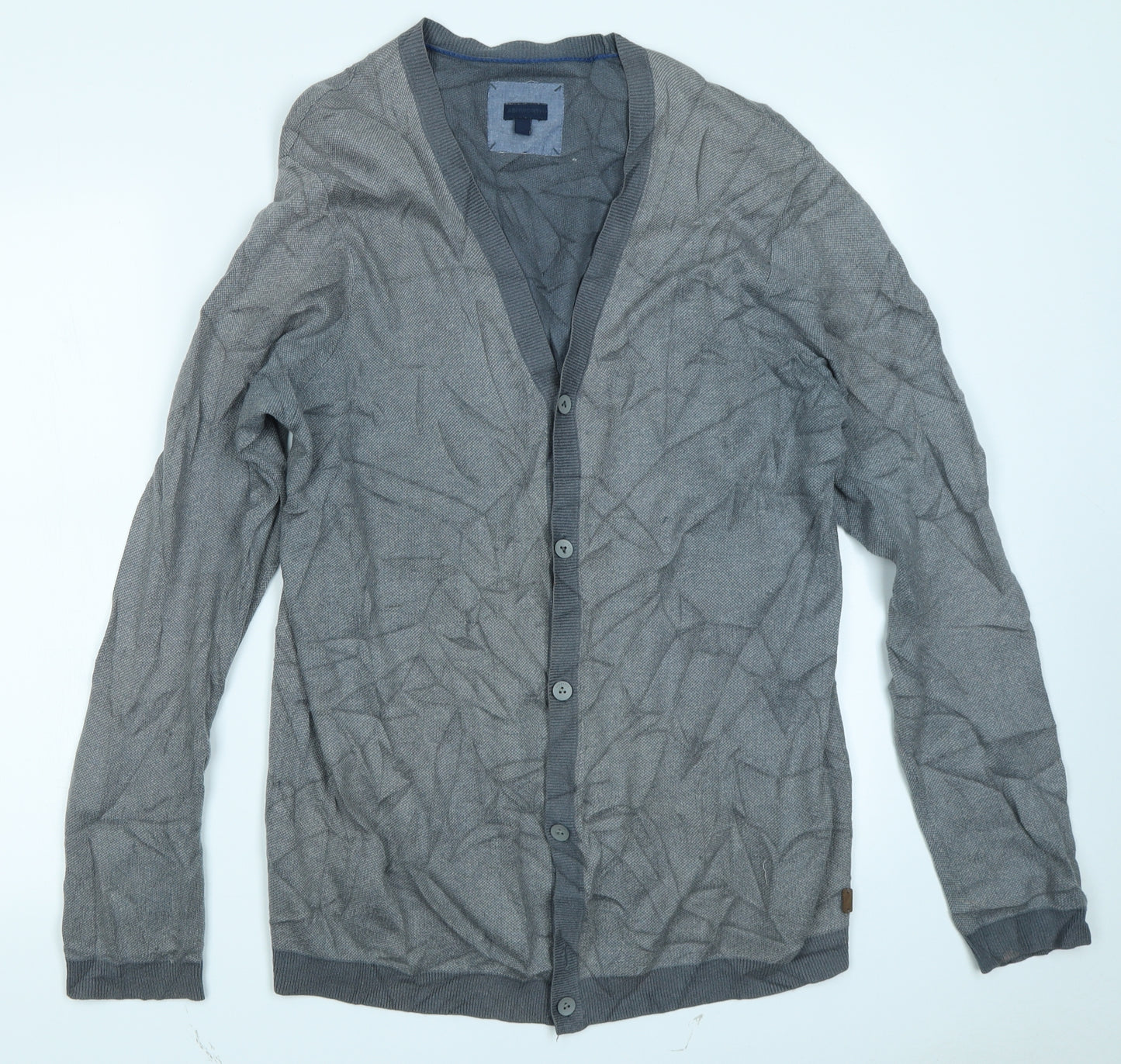 Ashworth Mens Grey   Cardigan Jumper Size M