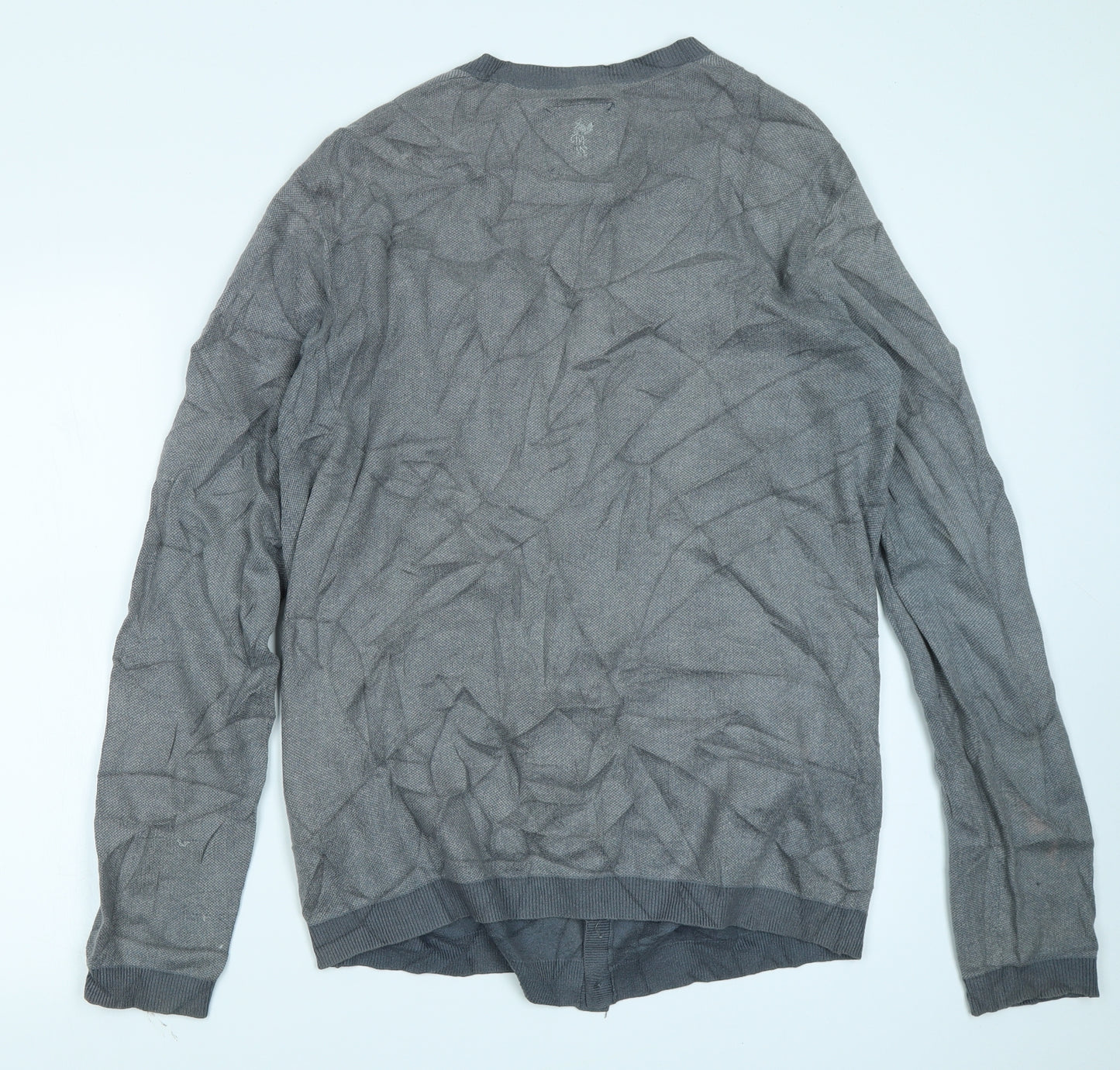 Ashworth Mens Grey   Cardigan Jumper Size M