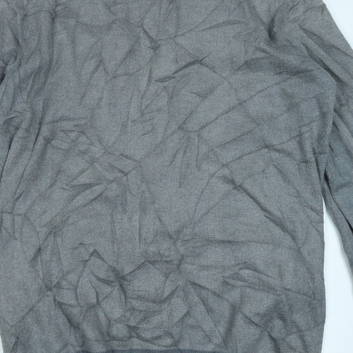 Ashworth Mens Grey   Cardigan Jumper Size M