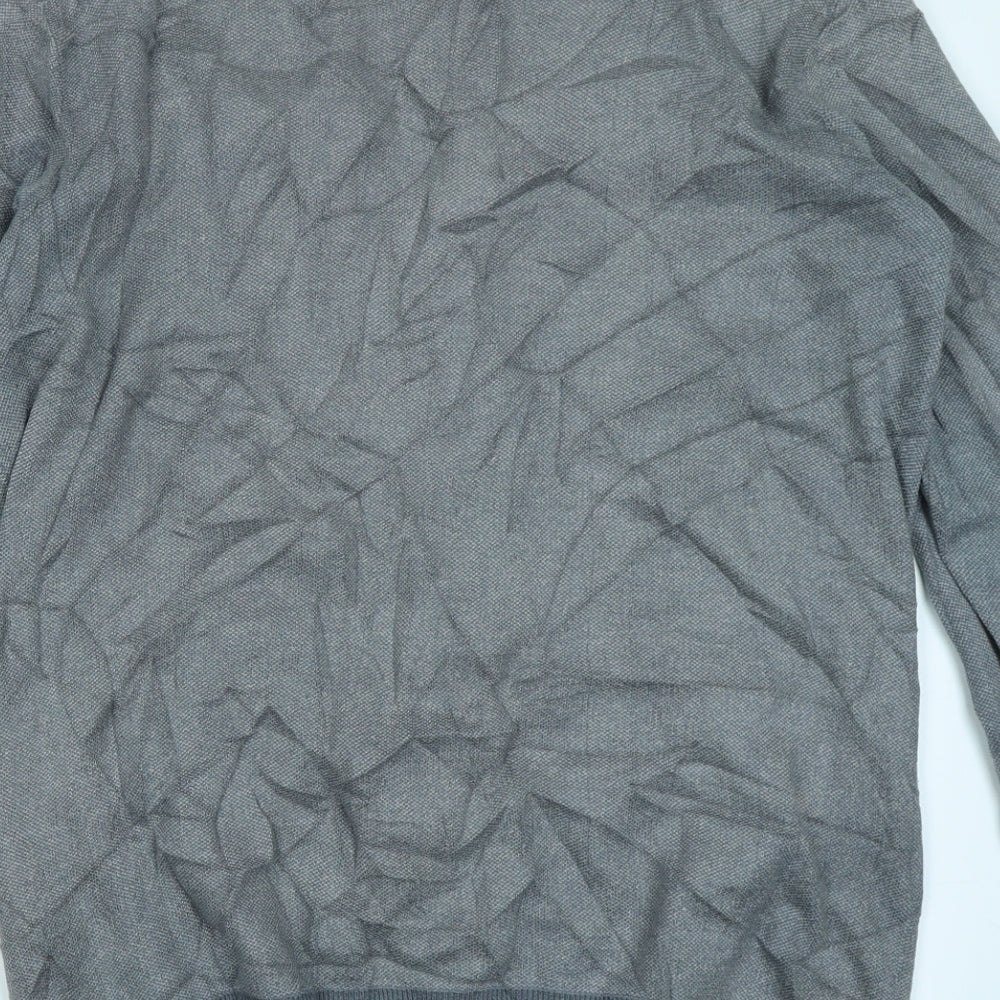 Ashworth Mens Grey   Cardigan Jumper Size M