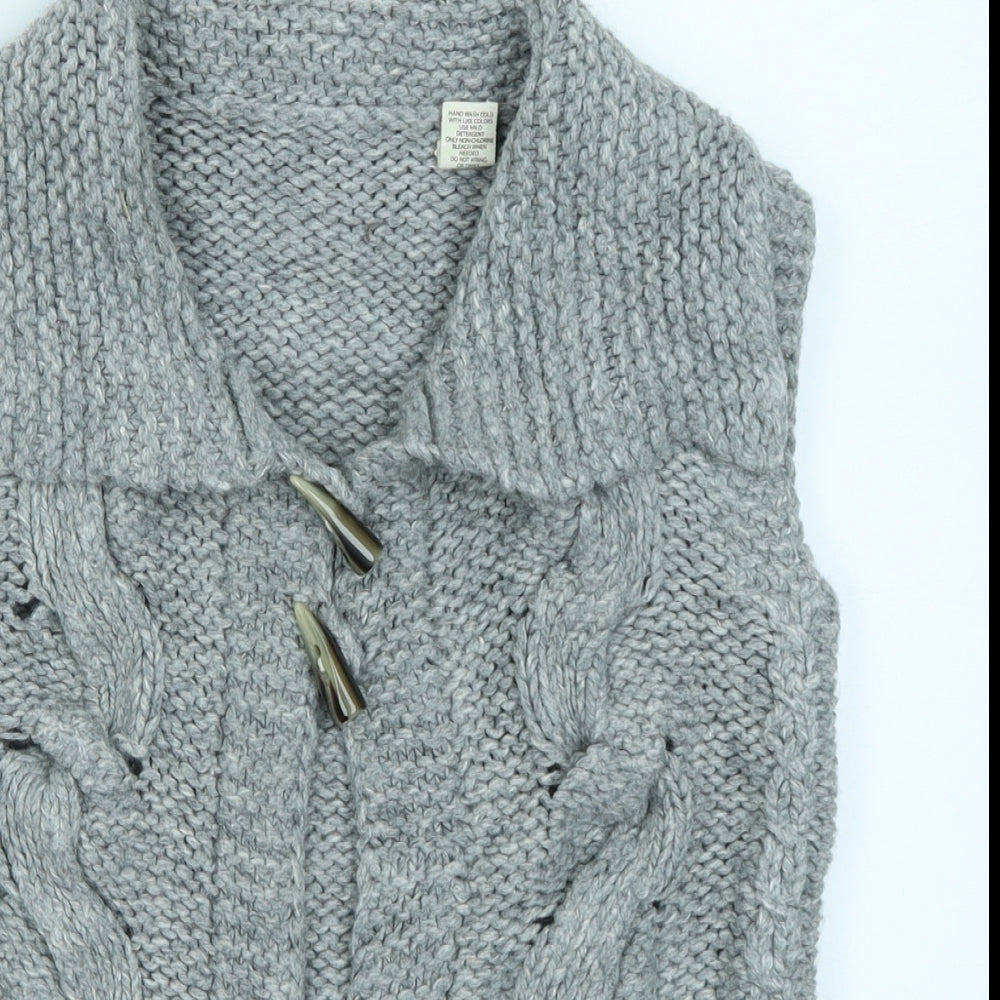 Preworn Womens Grey   Cardigan Jumper Size M