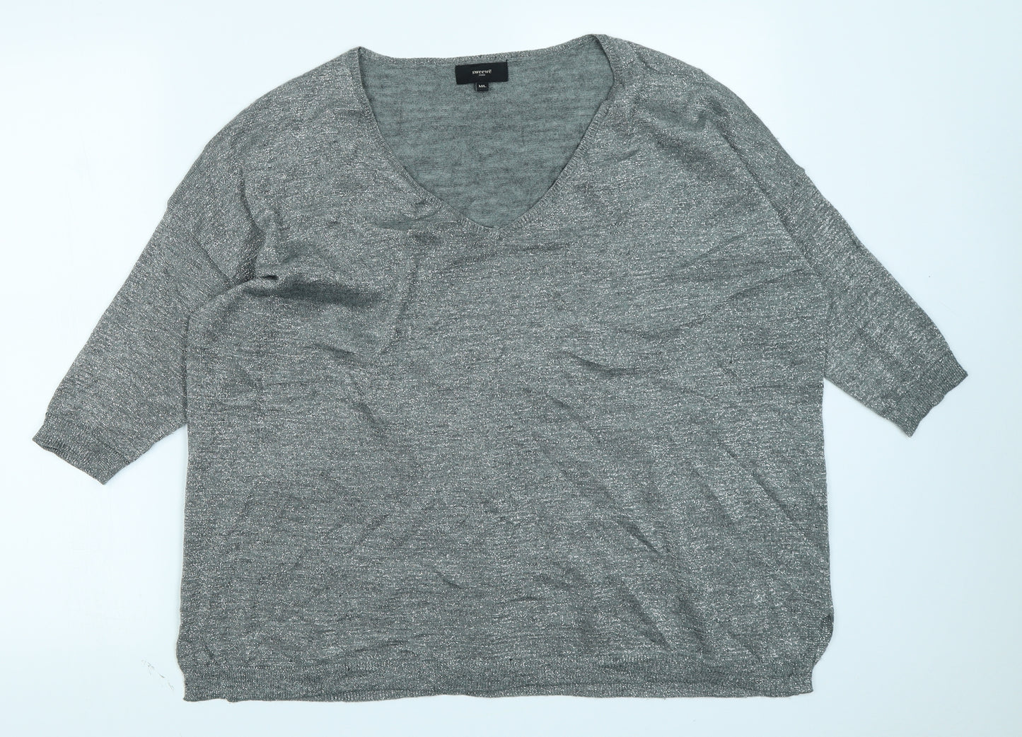 Sweewe Womens Silver   Basic T-Shirt Size M
