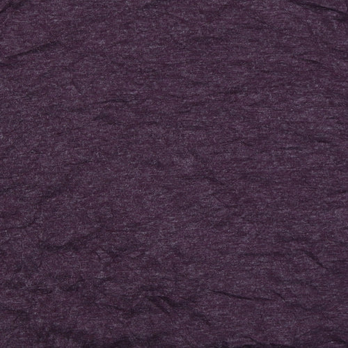 Lily & Me Womens Purple   Basic T-Shirt Size 12