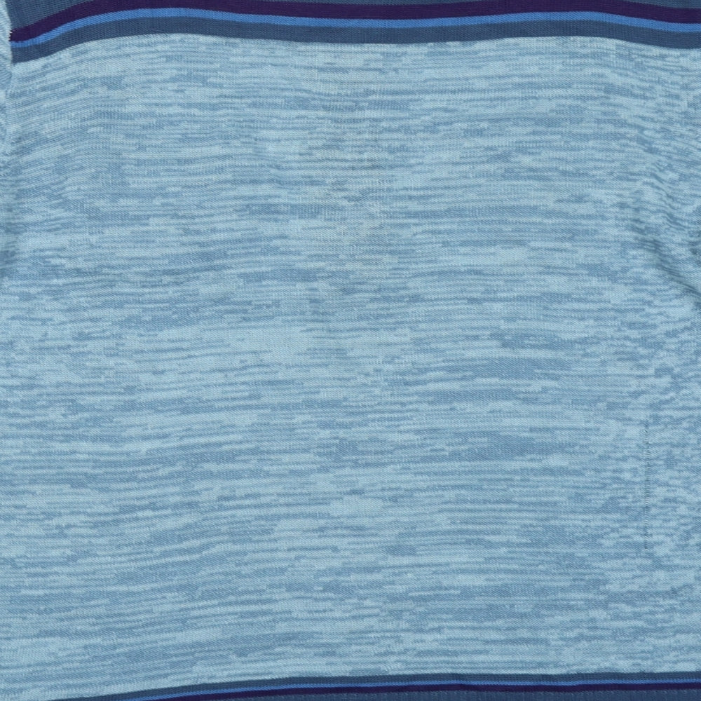 Grendale Mens Blue Colourblock Knit  Polo Size S