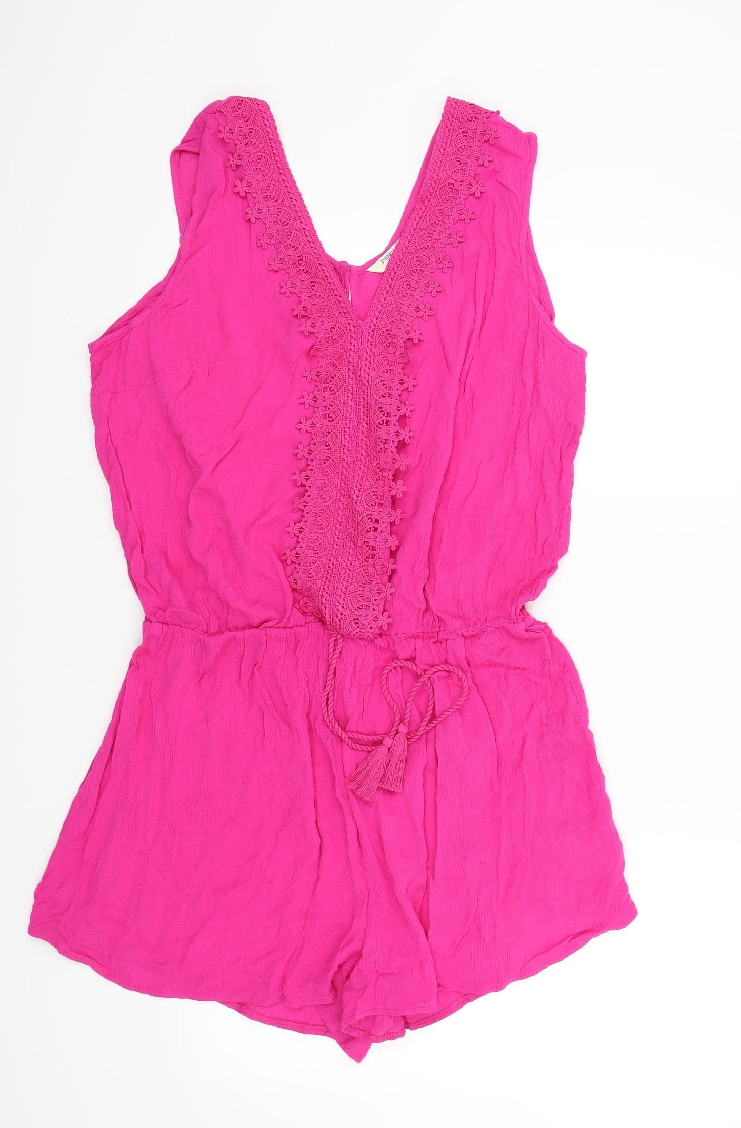 Papaya Womens Pink Colourblock  Shorts One-Piece Size 16