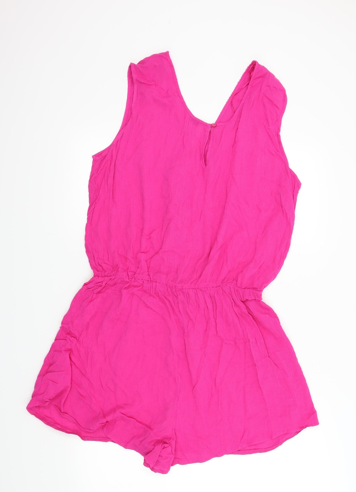 Papaya Womens Pink Colourblock  Shorts One-Piece Size 16