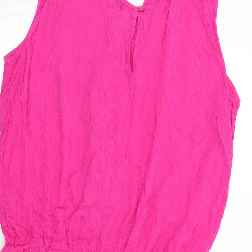 Papaya Womens Pink Colourblock  Shorts One-Piece Size 16