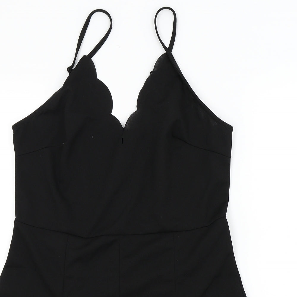 SheIn Womens Black Colourblock  Skirt/ Skort Set One-Piece Size L