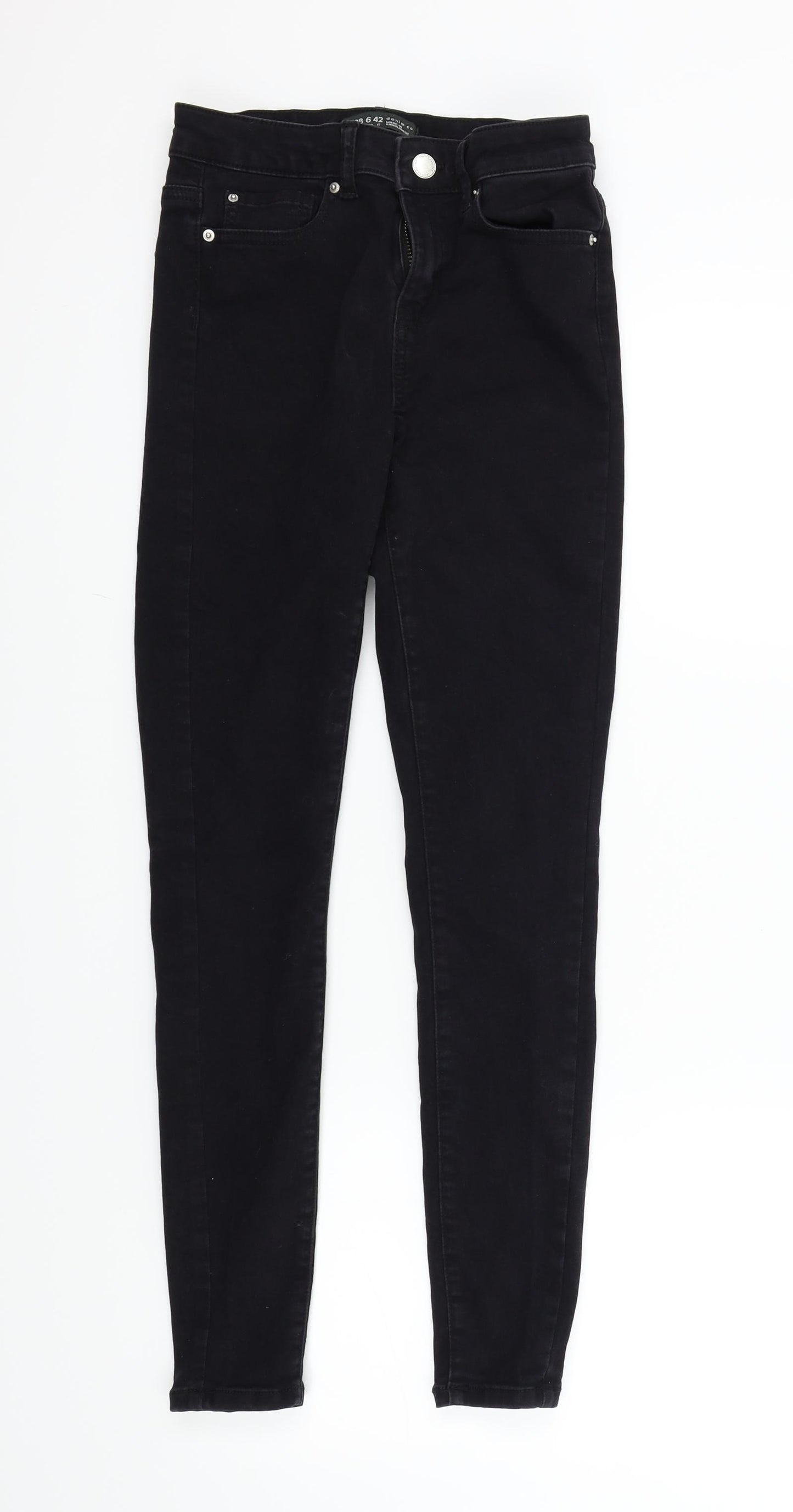 Denim & Co. Womens Black   Skinny Jeans Size 10 L27 in
