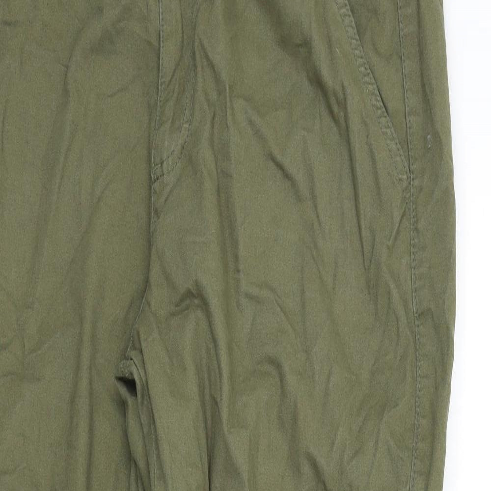 Primark Womens Green   Trousers  Size 12 L25 in - Elastic ankles