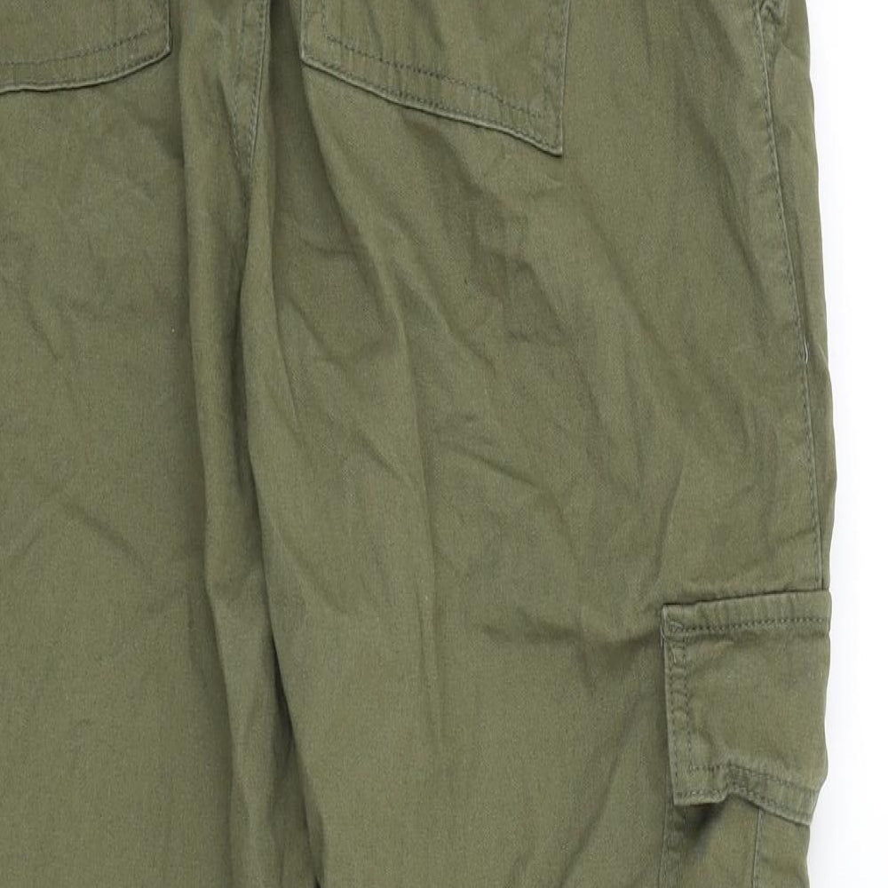 Primark Womens Green   Trousers  Size 12 L25 in - Elastic ankles