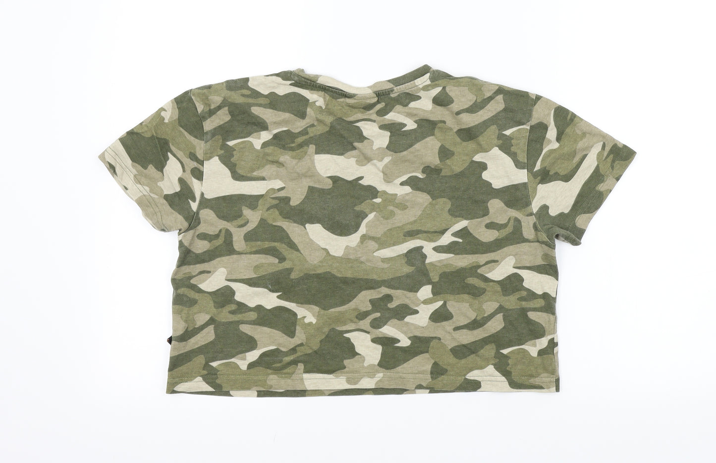 ellesse Womens Green Camouflage  Basic T-Shirt Size M  - Ellesse