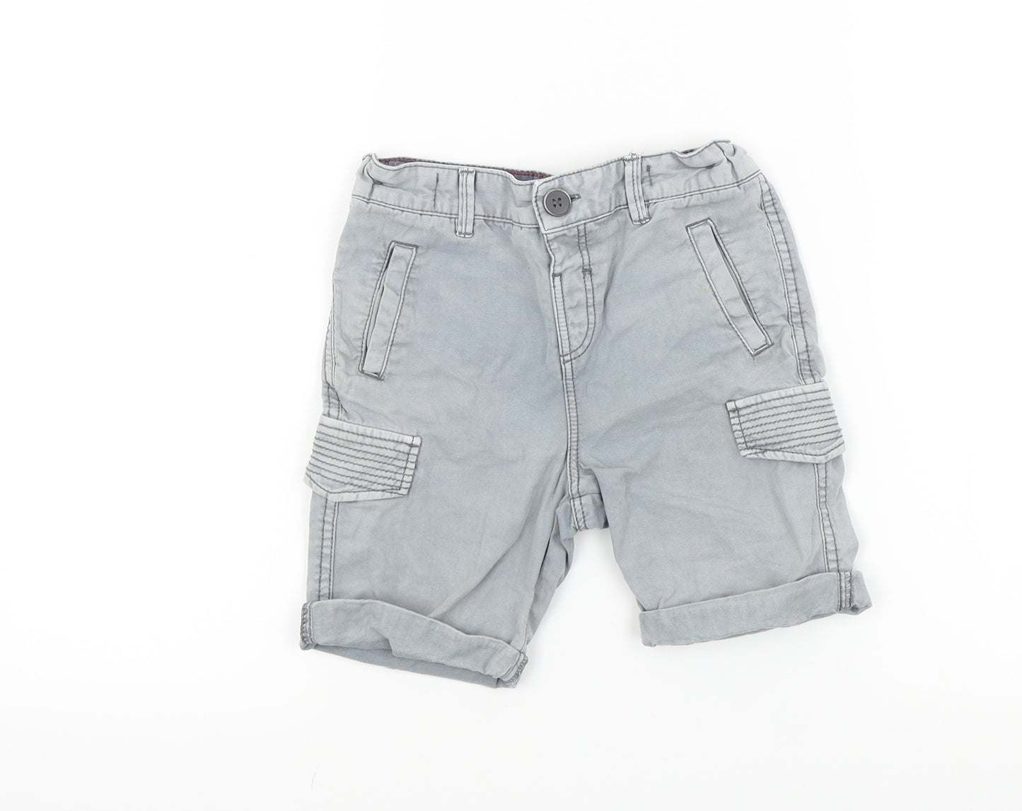TU Boys Grey Colourblock  Bermuda Shorts Size 5 Years