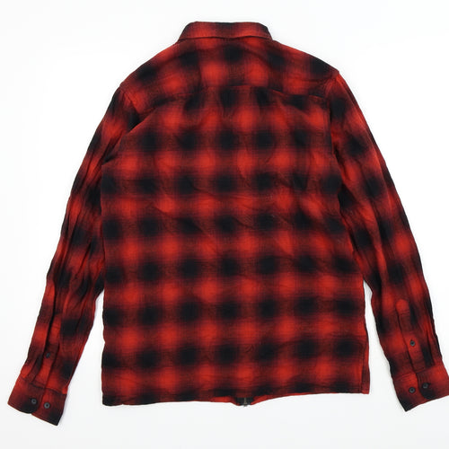 Primark Womens Red Check  Basic Blouse Size S
