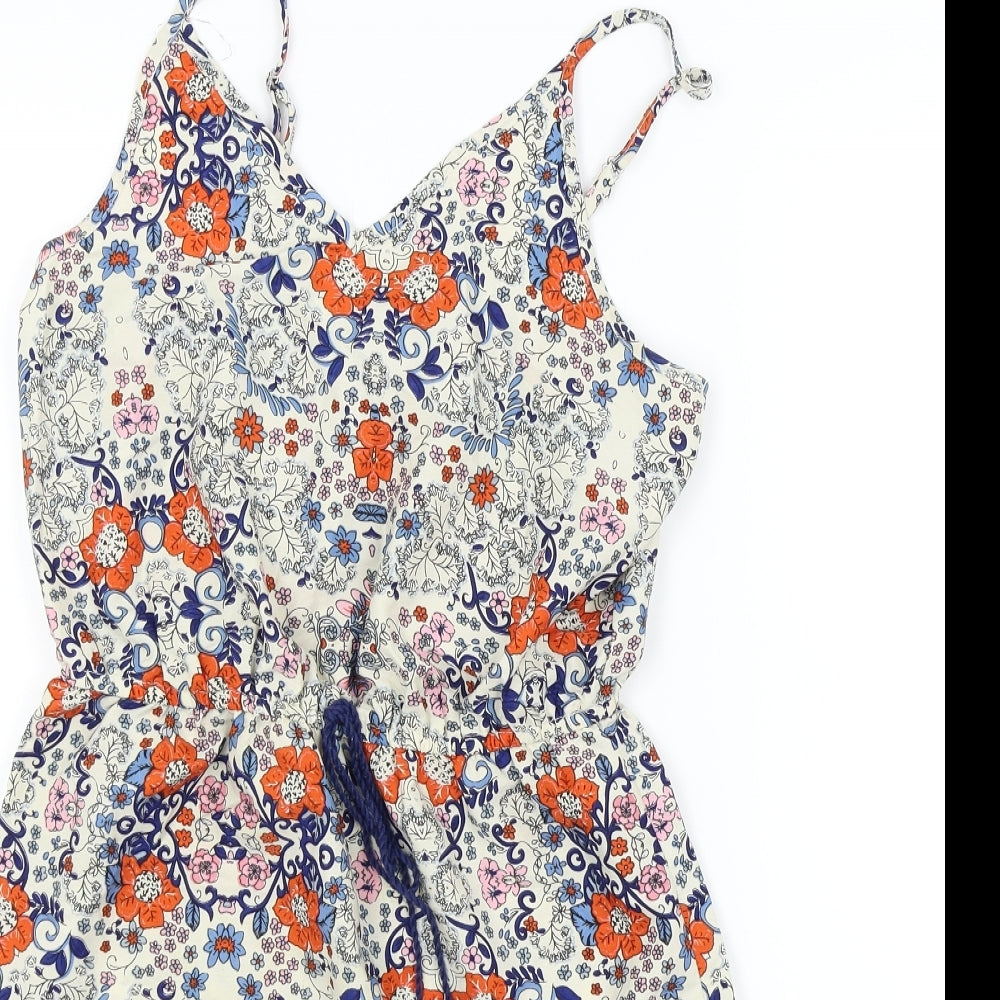 Primark Womens Multicoloured Floral  A-Line  Size 10