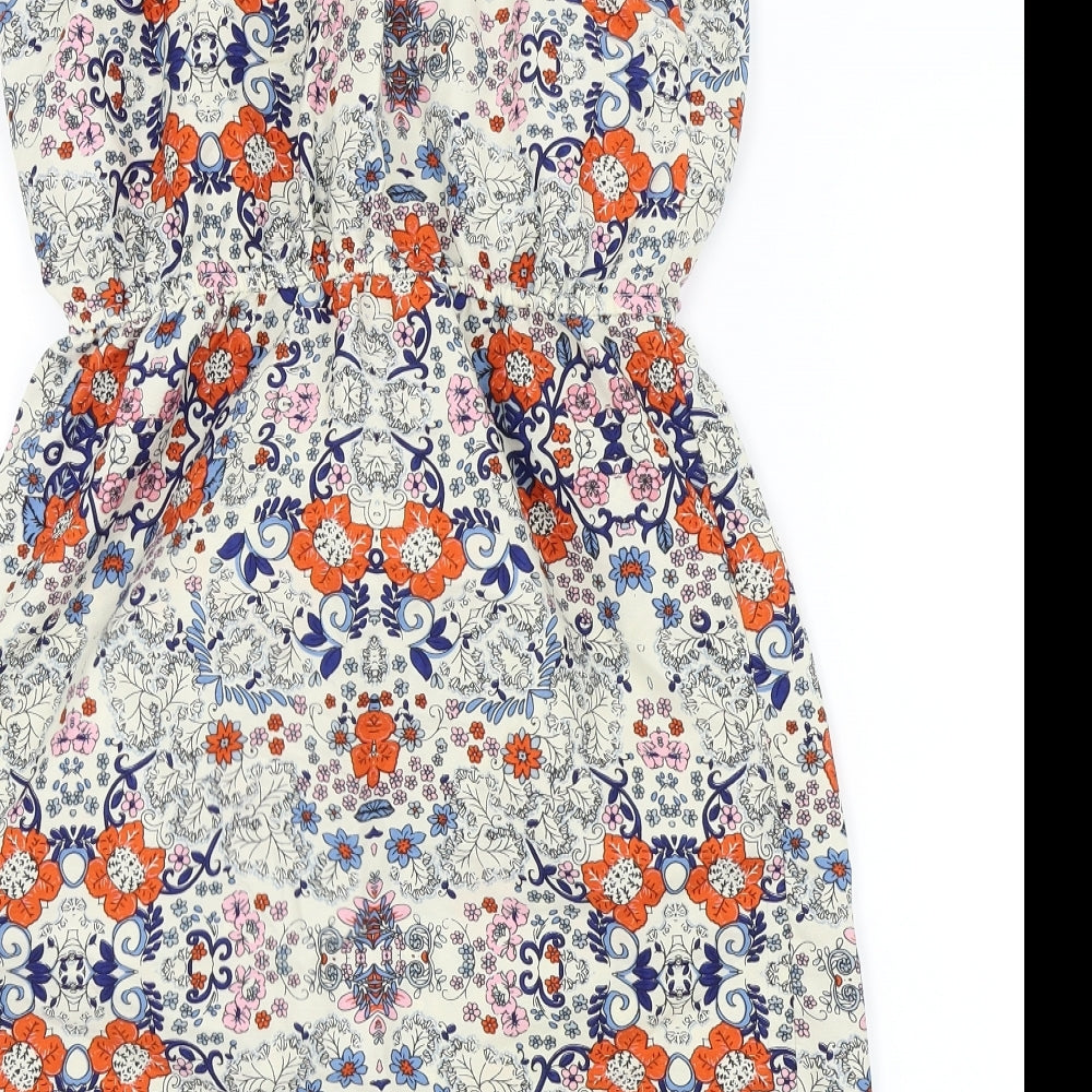 Primark Womens Multicoloured Floral  A-Line  Size 10