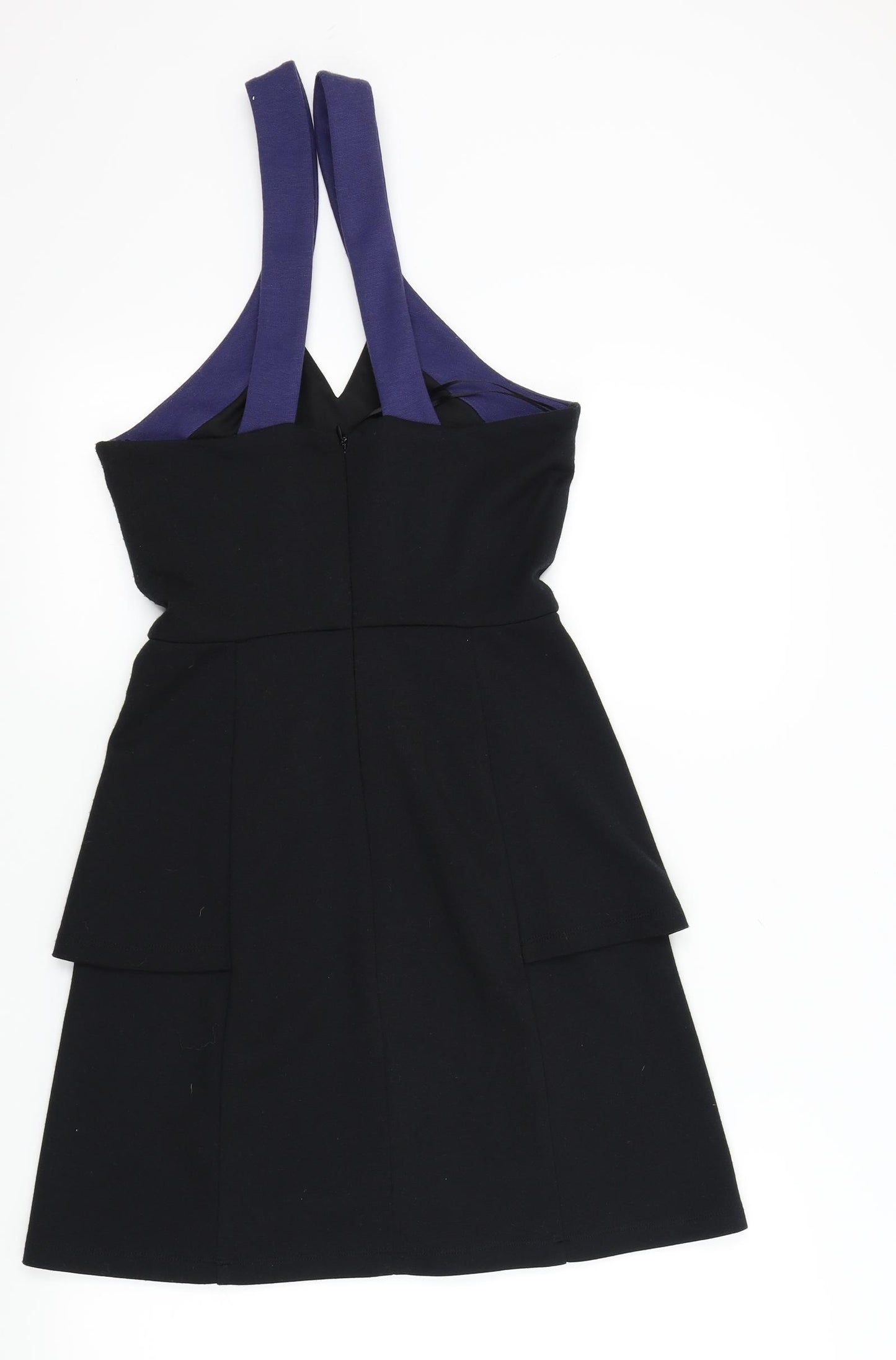 Jane Norman Womens Black Colourblock  A-Line  Size 8