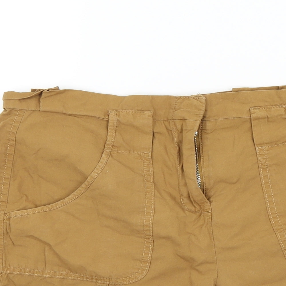 George Womens Brown Colourblock  Bermuda Shorts Size 8