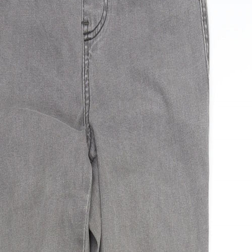 petite Womens Grey   Straight Jeans Size 8 L27 in