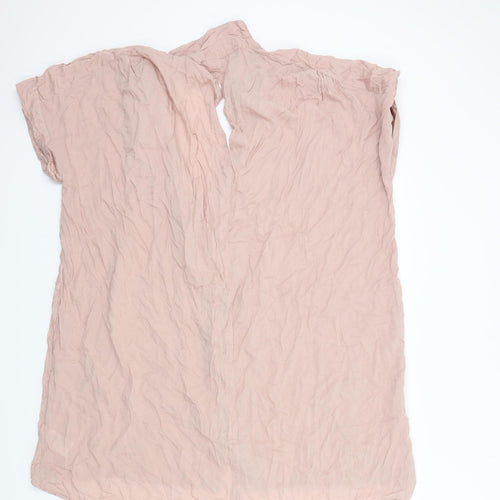 Saint Womens Pink   Basic Button-Up Size 2XL  - Open Back