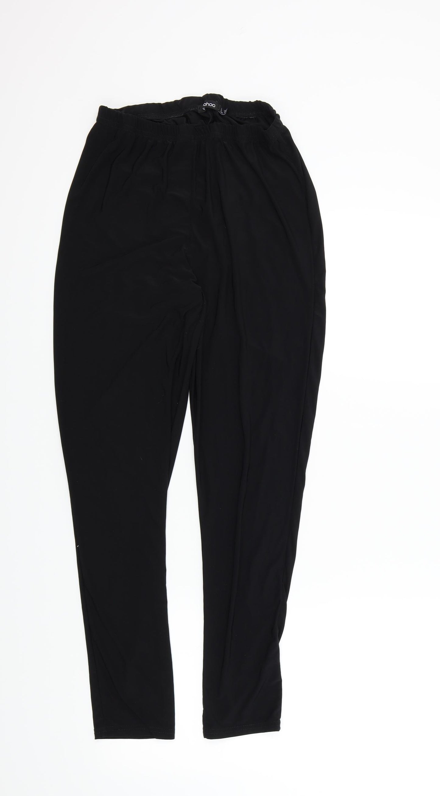Boohoo Womens Black Colourblock  Jegging Leggings Size 14 L27 in