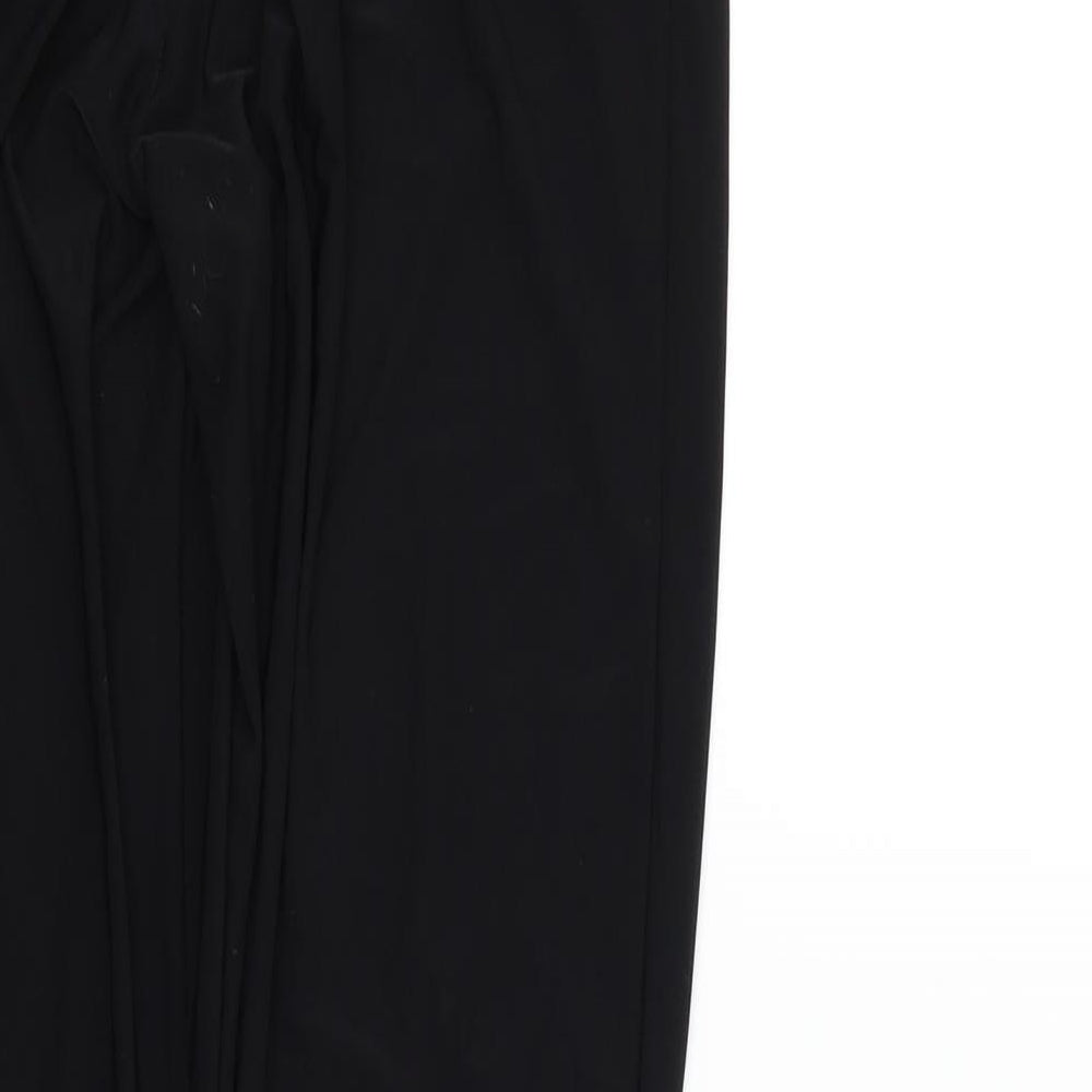 Boohoo Womens Black Colourblock  Jegging Leggings Size 14 L27 in