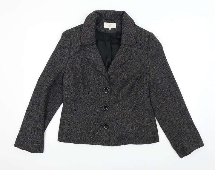 Country Casuals Womens Brown Jacket Blazer Size 12