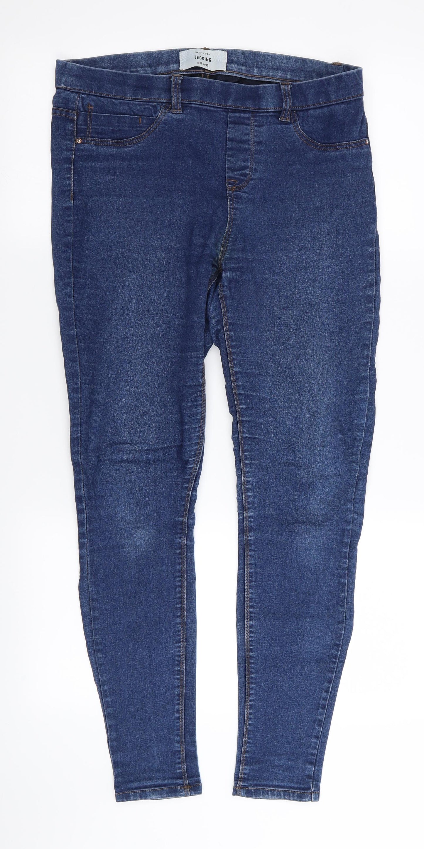 New Look Womens Blue   Jegging Leggings Size 12 L27 in