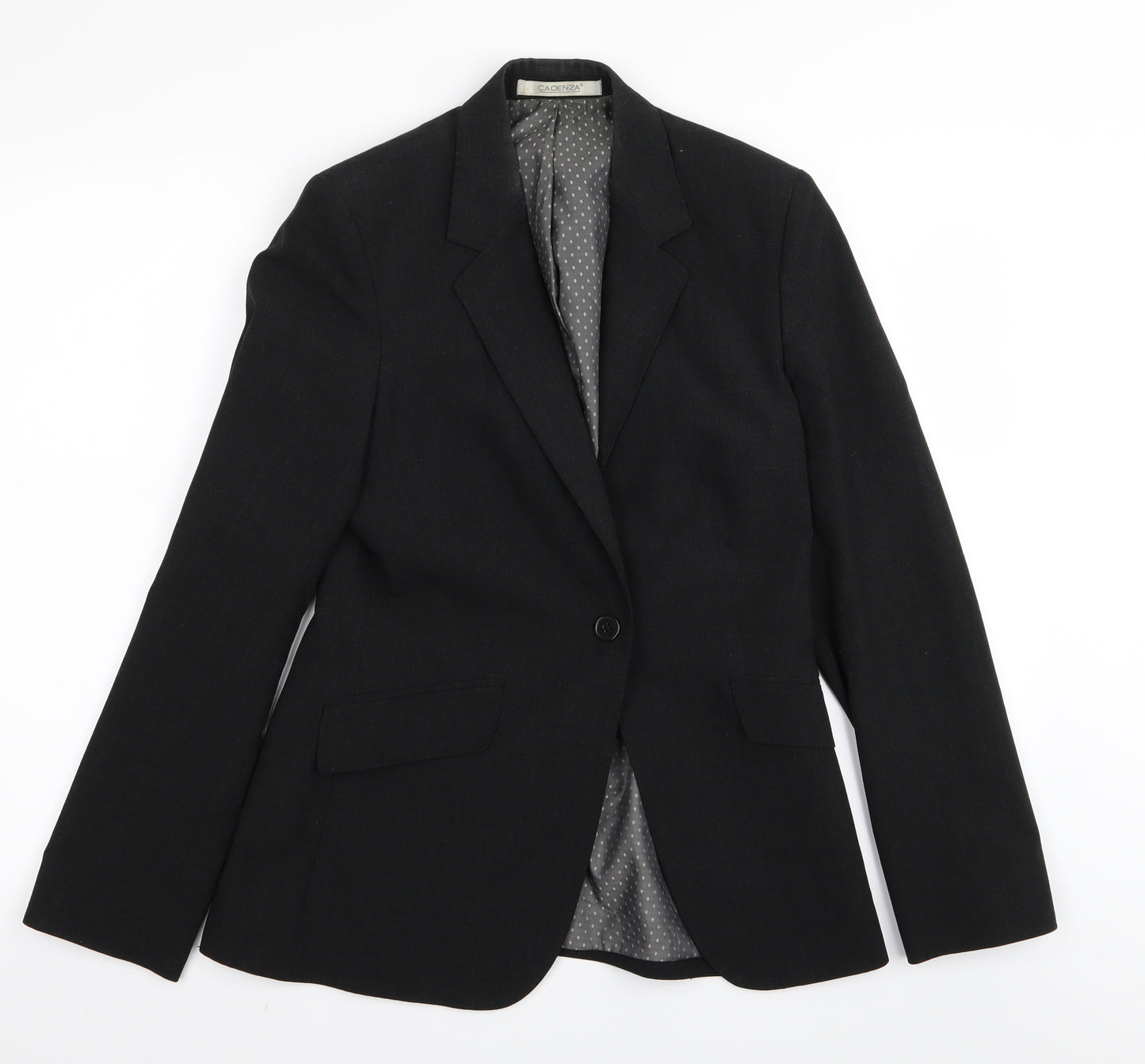 Cadenza Womens Black   Jacket Blazer Size 10