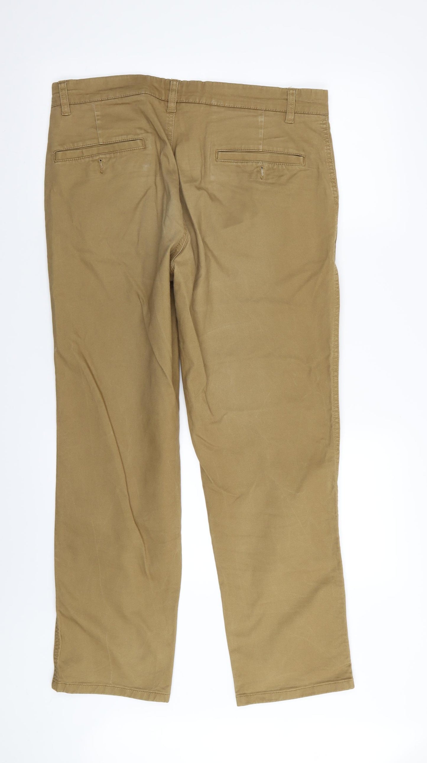 Asda George Mens Beige   Chino Trousers Size 34 in L30 in