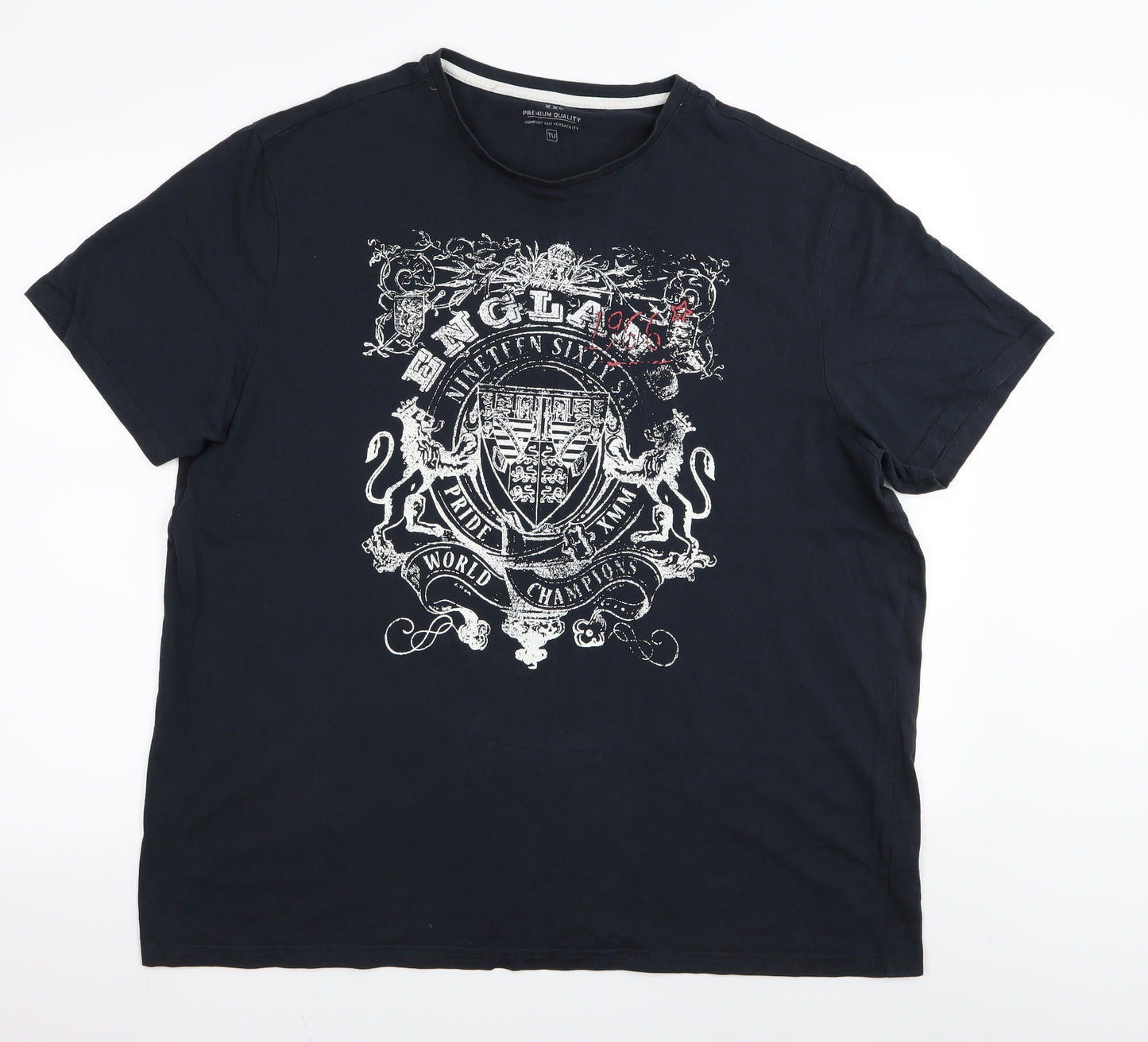 TU Mens Blue    T-Shirt Size 2XL