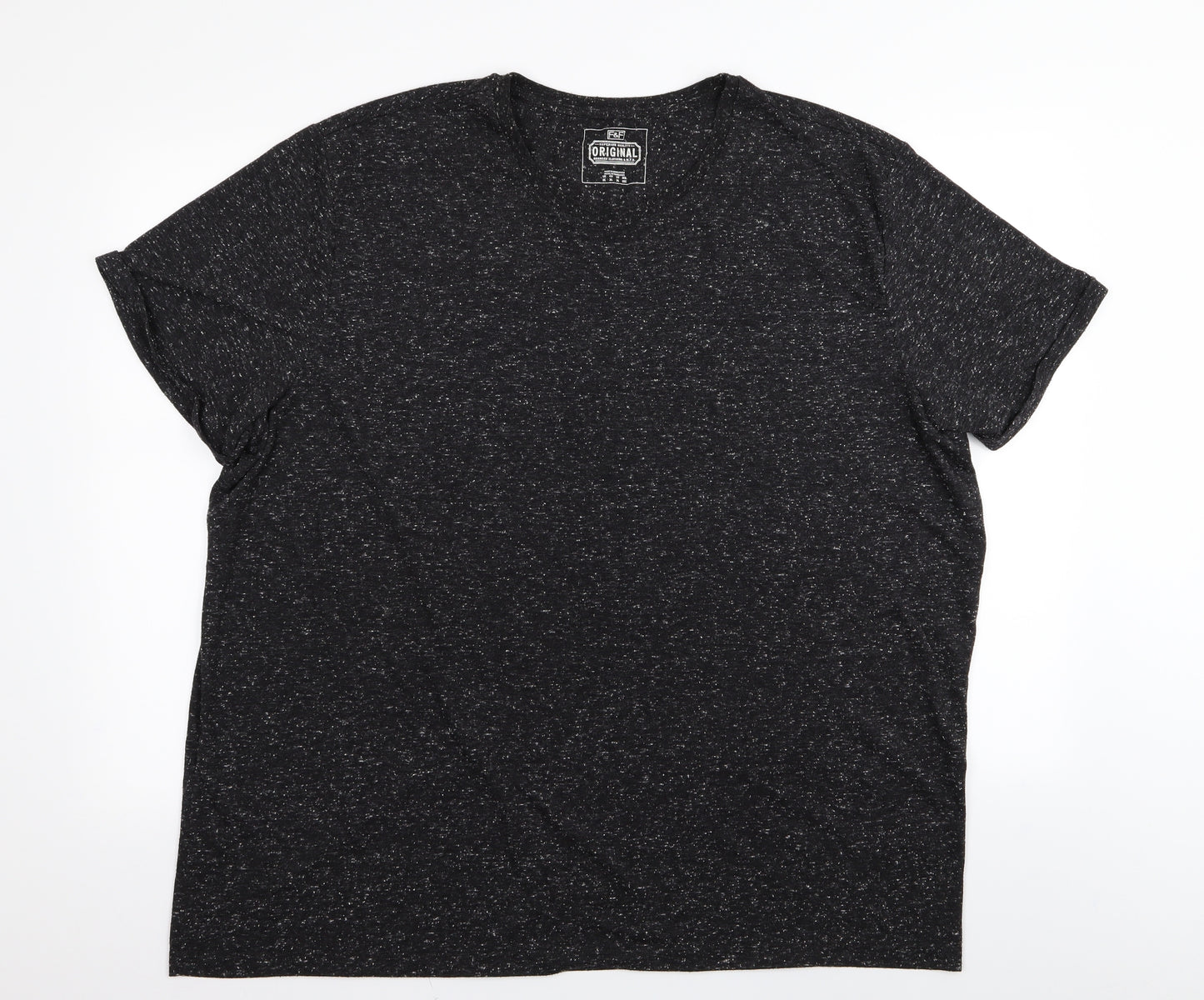 F&F Mens Black    T-Shirt Size 3XL