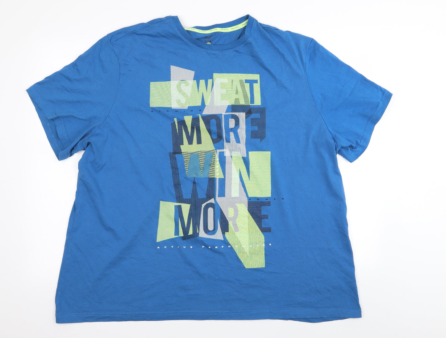 F&F Mens Blue    T-Shirt Size 3XL