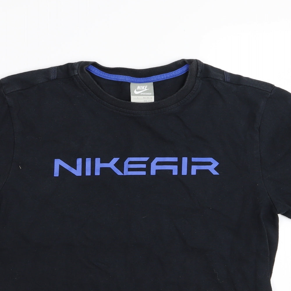 Nike Boys Black   Basic T-Shirt Size 12-13 Years