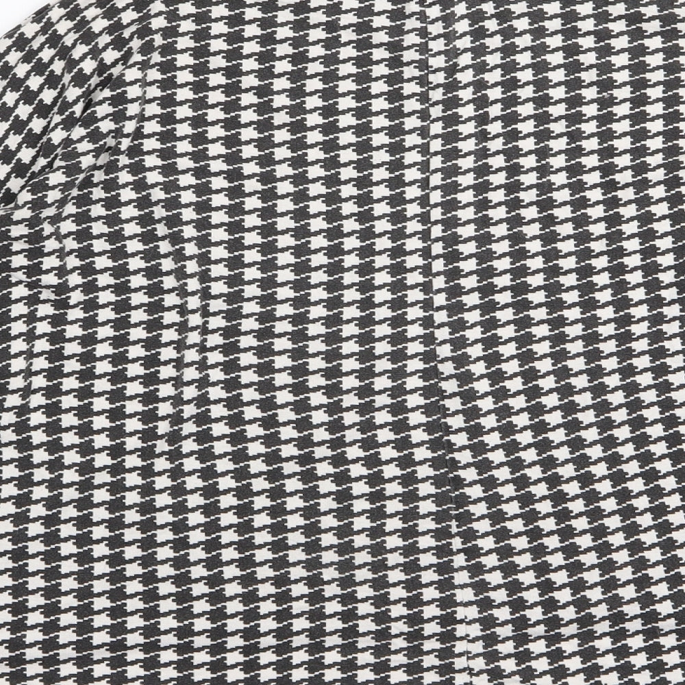 Missi London Womens Multicoloured Geometric  Basic T-Shirt Size 12