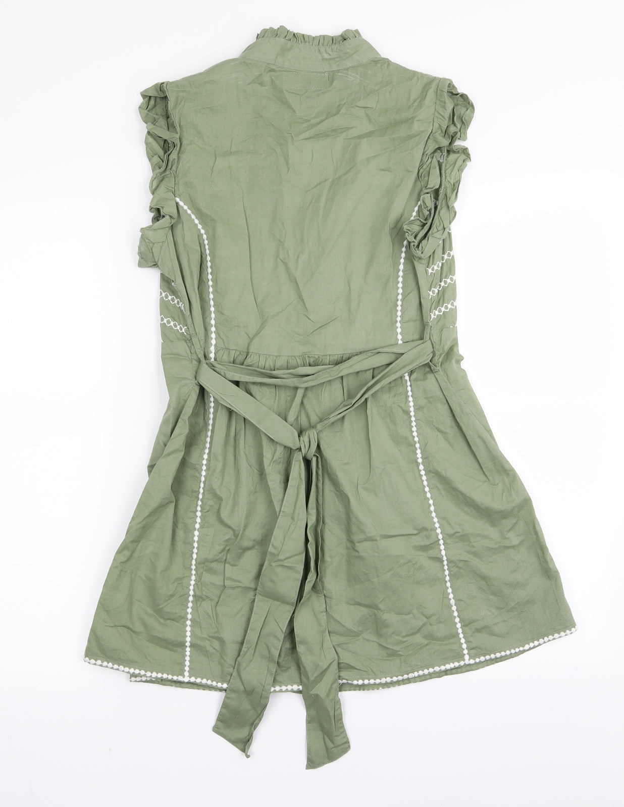 Apricot Womens Green Geometric  A-Line  Size 10