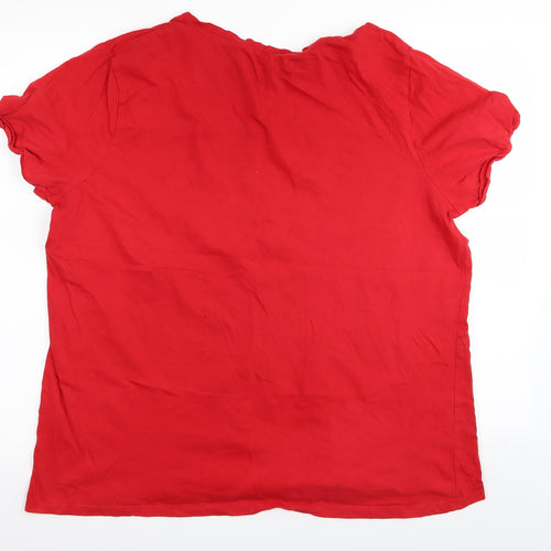 PEP&CO Womens Red   Basic T-Shirt Size 22