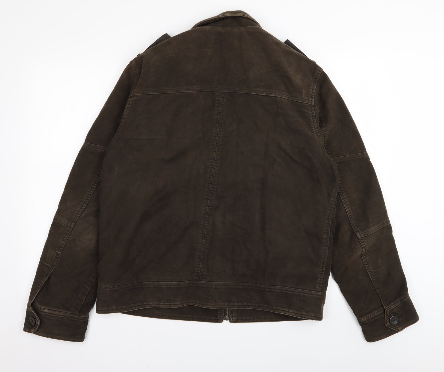 RJR.John Rocha Mens Brown  Rayon Jacket Coat Size M