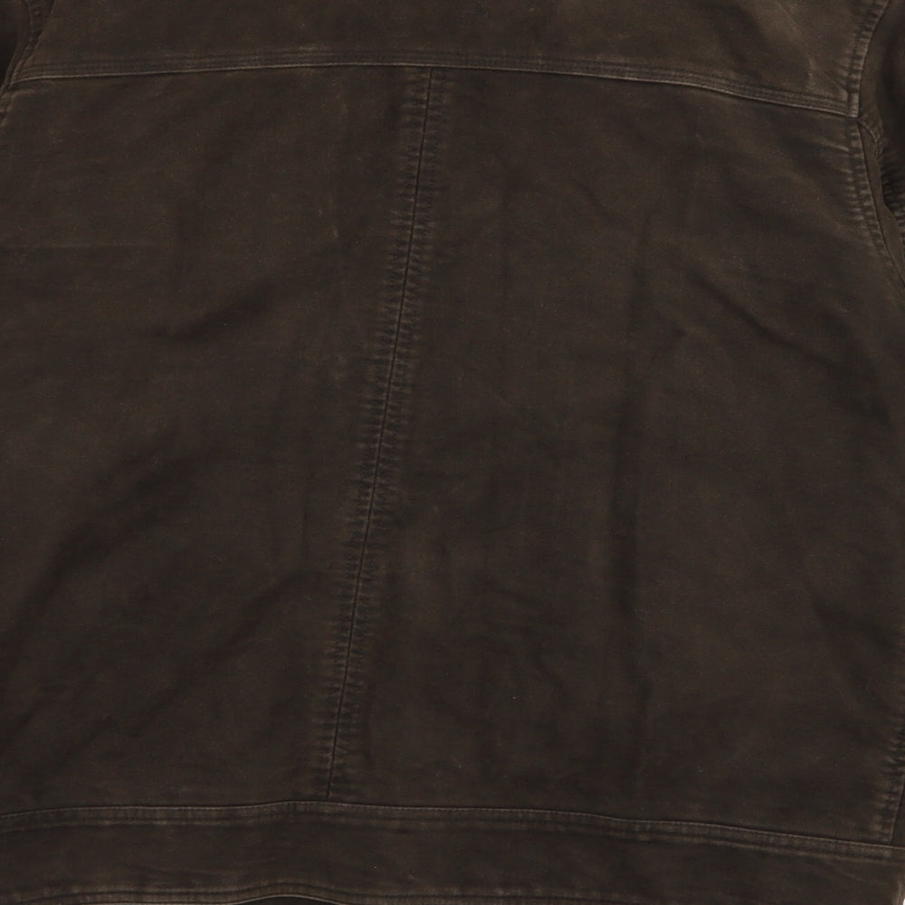 RJR.John Rocha Mens Brown  Rayon Jacket Coat Size M