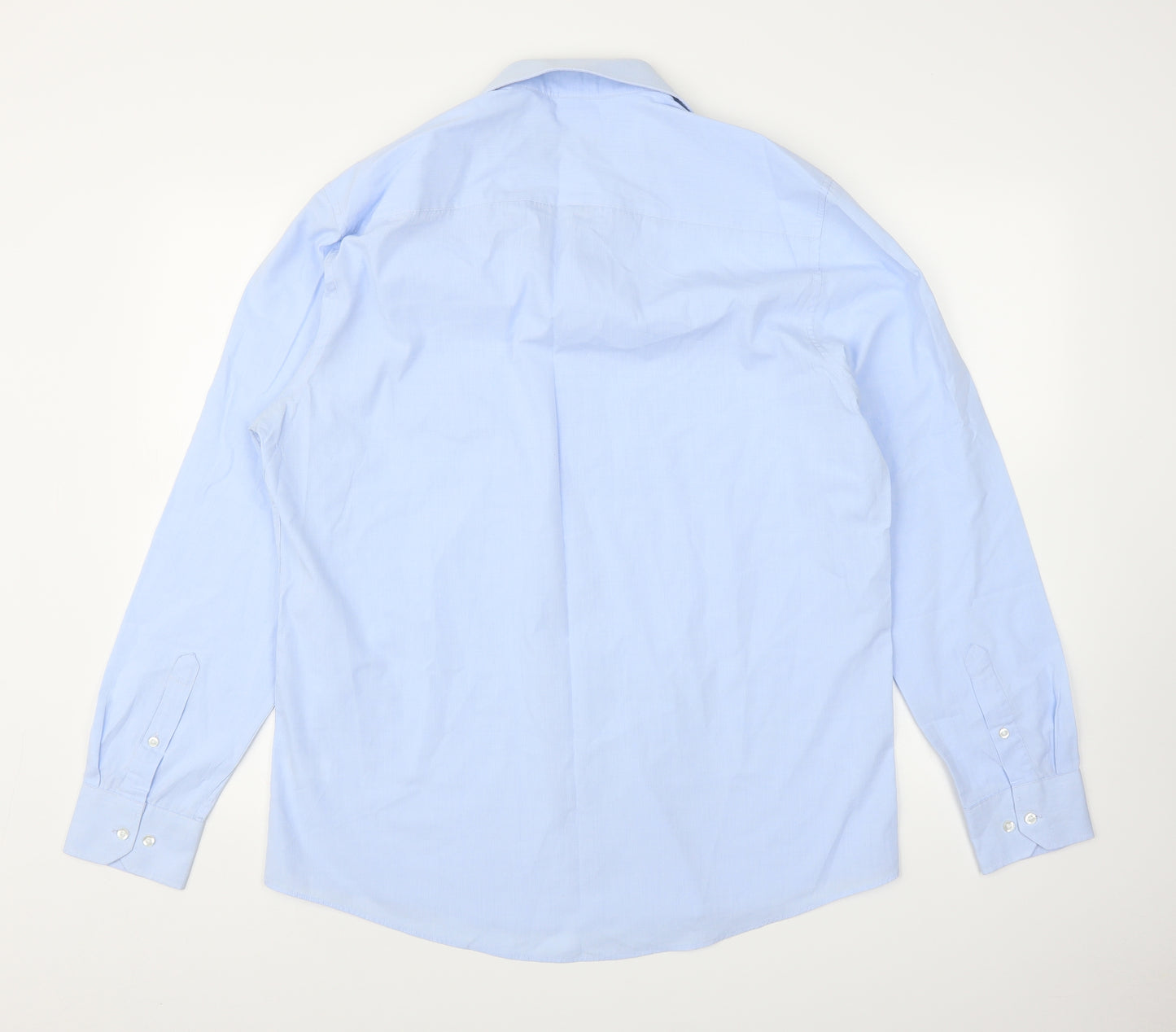 TU Mens Blue    Button-Up Size 16.5