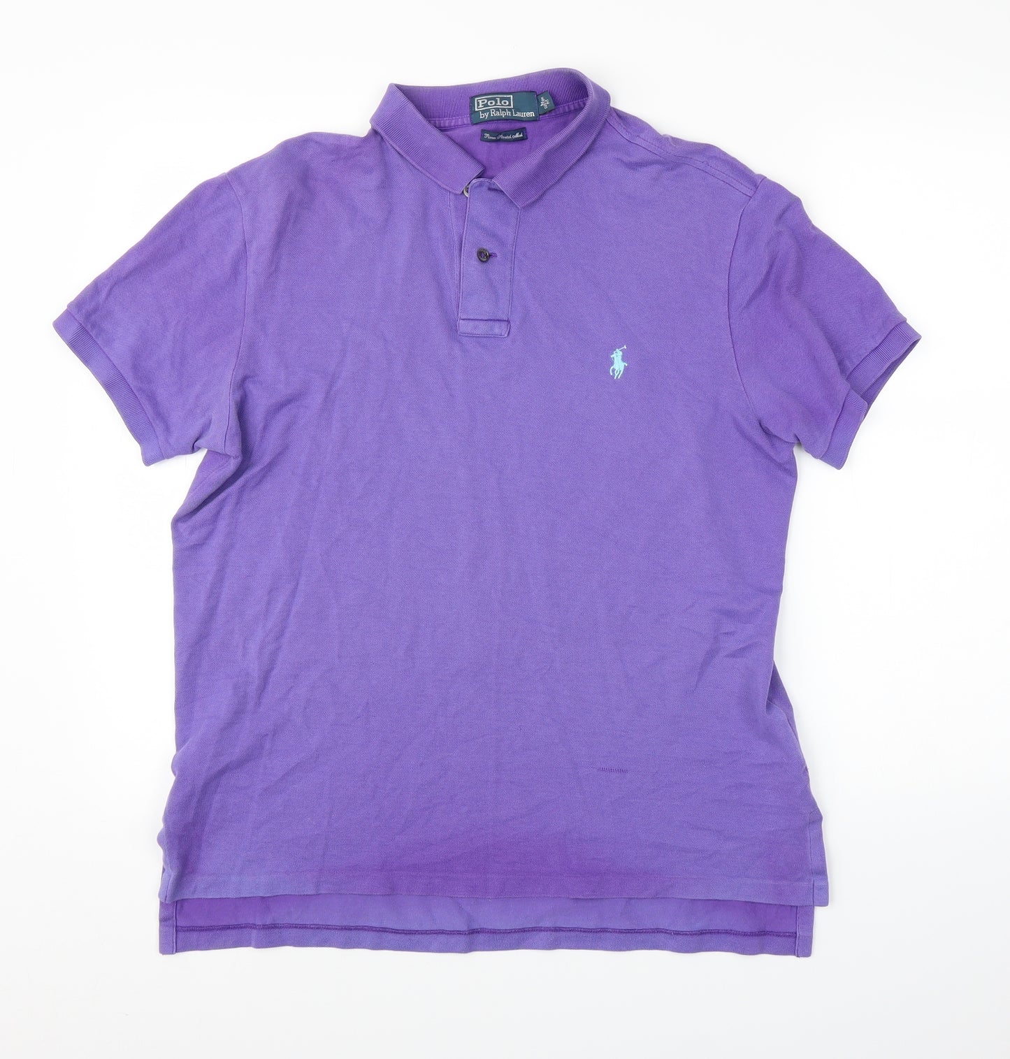 Ralph Lauren Mens Purple    Polo Size L
