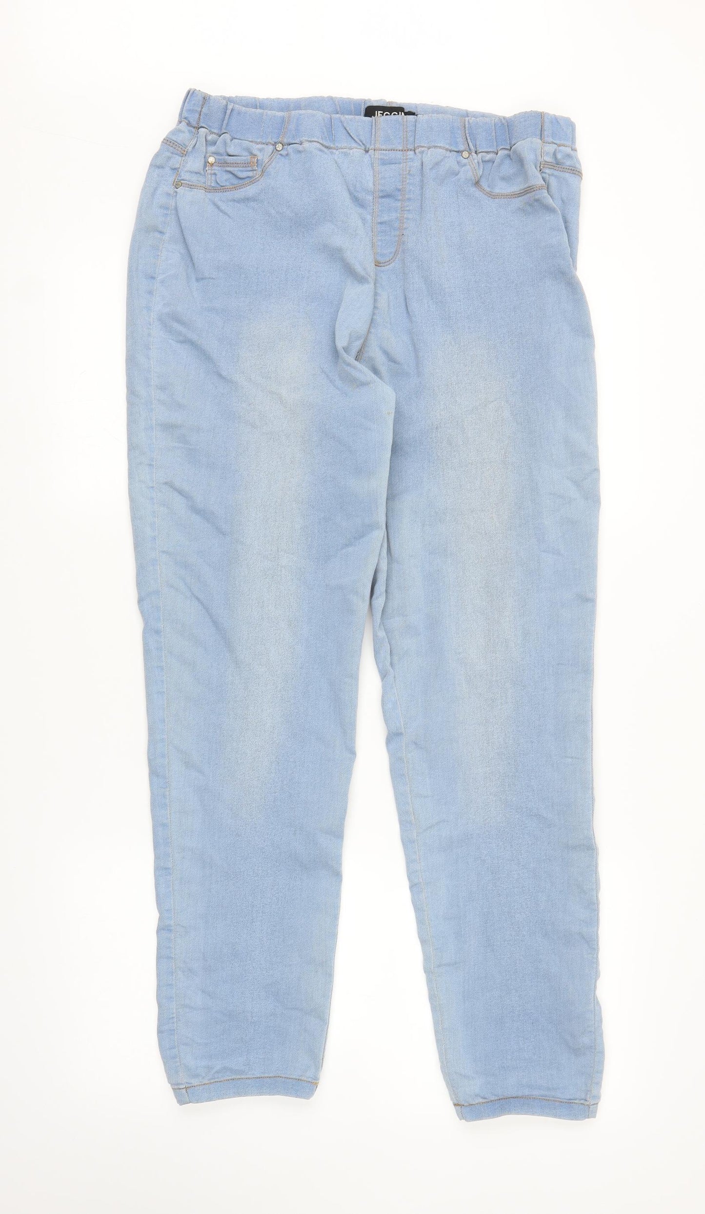 Peacocks Womens Blue  Denim Jegging Jeans Size 16 L25 in