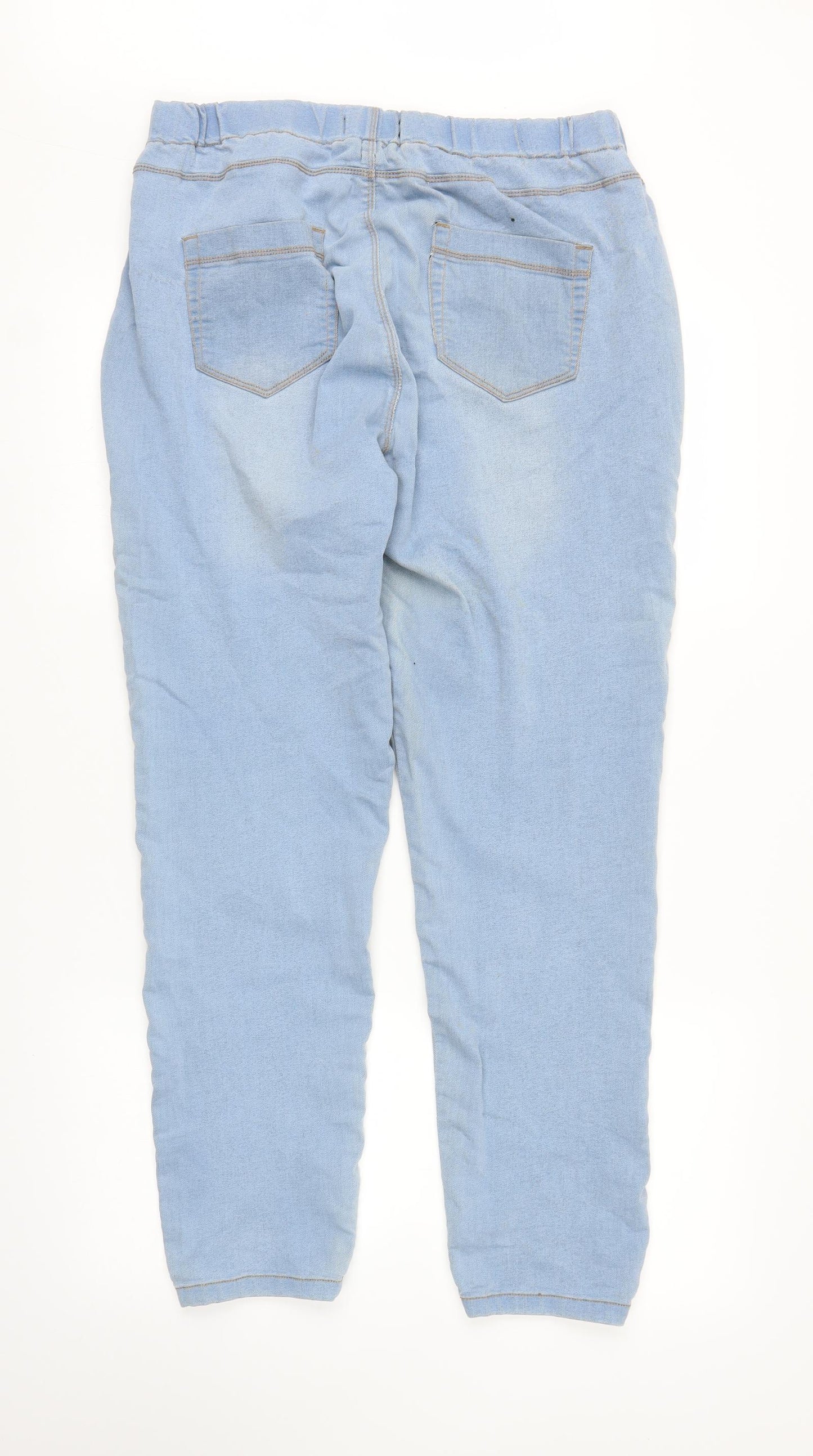 Peacocks Womens Blue  Denim Jegging Jeans Size 16 L25 in
