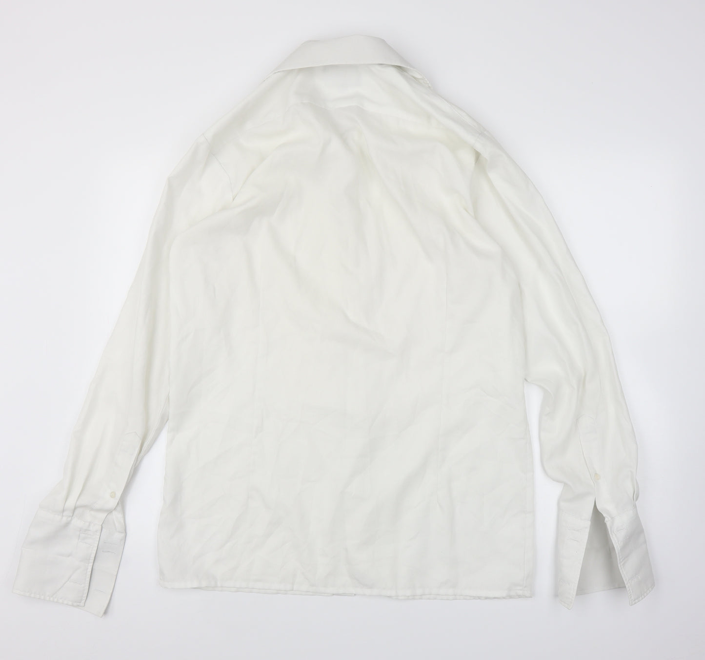 Collars and Cuffs Mens White    Button-Up Size 16